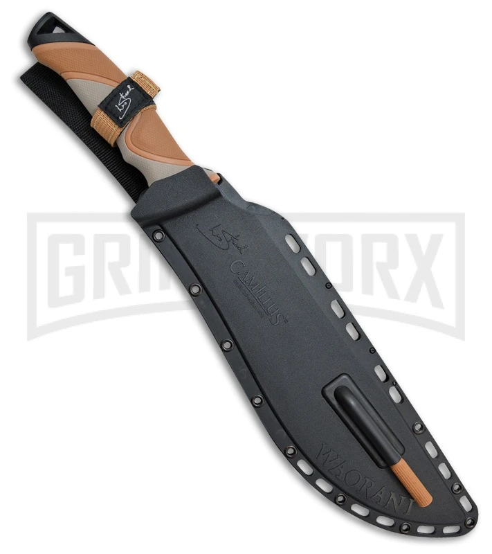 Camillus Waorani Brown Polymer Machete - Black Plain 2 Camillus Waorani Brown Polymer Machete - Black Plain - Image 2