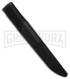 Cold Steel Finn Bear Black Polymer Fixed Blade Knife 20PC - Satin Plain -Knife Sale Shop Cold Steel Finn Bear FBK 4in Satin BHQ 16147 td sheath large