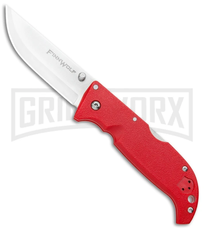Cold Steel Finn Wolf Lockback Knife Red (3.5" Satin) 1 Cold Steel Finn Wolf Lockback Knife Red (3.5" Satin)