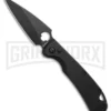 Daggerr Knives Sting Black Aluminum Automatic Knife - Black Plain