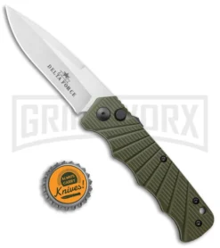 Delta Force Automatic Knife Green Aluminum - Satin Plain 7 Delta Force Automatic Knife Green Aluminum - Satin Plain -Knife Sale Shop Delta Force Auto Green Aluminum Satin GX 38065 jr bottlecap large
