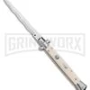 Frank B. 11" Sim Ivory Stiletto Automatic Knife (Kriss)