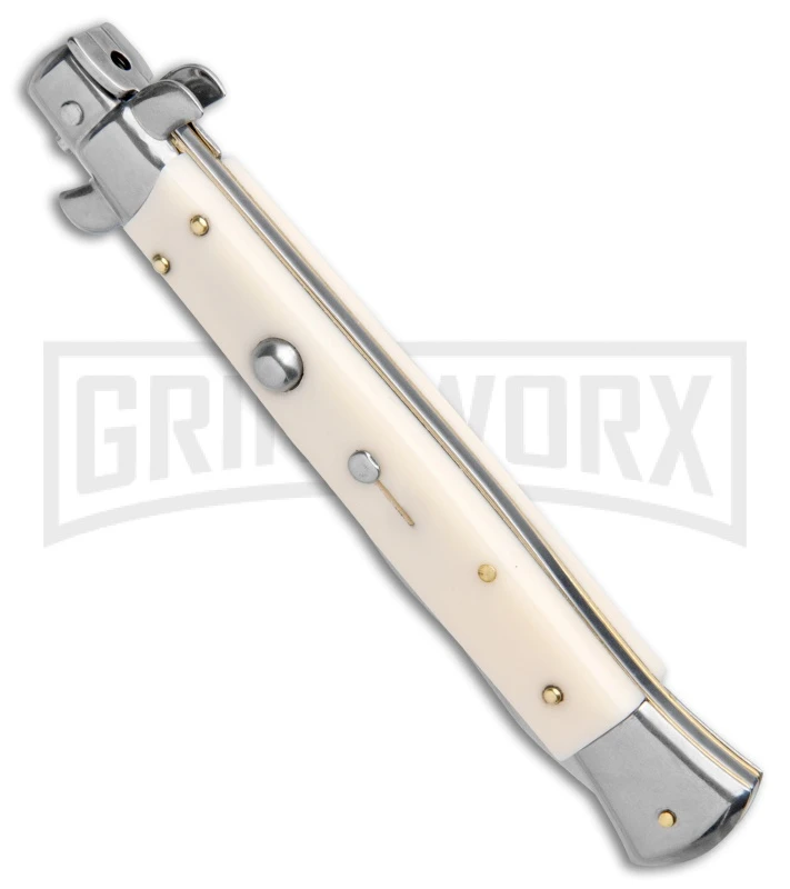 Frank B. 11" Sim Ivory Stiletto Automatic Knife (Kriss) 2 Frank B. 11" Sim Ivory Stiletto Automatic Knife (Kriss) - Image 2