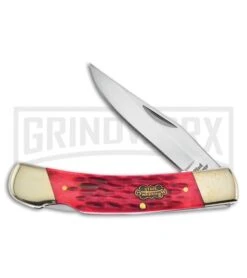 Frost Cutlery Steel Warrior Ibis Red Pick Bone Lockback Knife