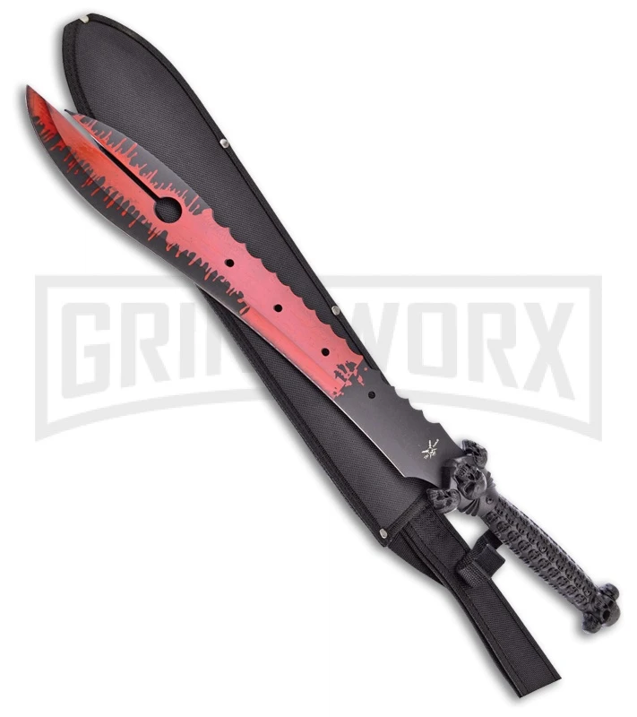 Frost Cutlery Tac Assault Warrior Black Machete Knife - Black Plain 1 Frost Cutlery Tac Assault Warrior Black Machete Knife - Black Plain