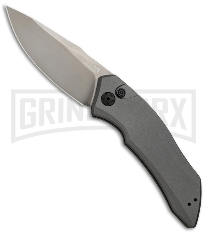 Kershaw Launch 1 Gray Automatic Knife - Gray DLC Plain 1 Kershaw Launch 1 Gray Automatic Knife - Gray DLC Plain