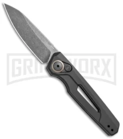 Kershaw Launch 11 Black Aluminum Automatic Knife - Blackwash Plain