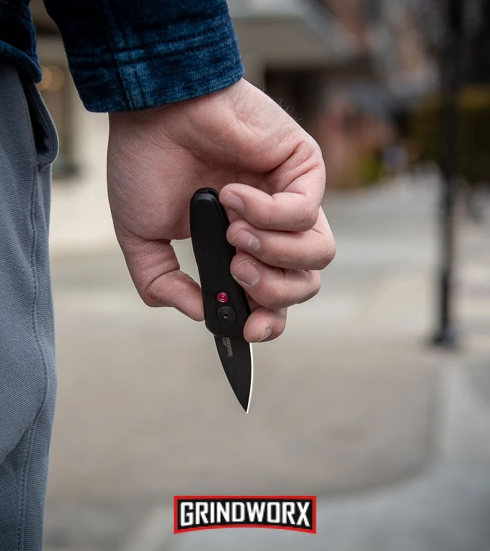 Kershaw Launch 4 OD Green Automatic Knife CA Legal - Stonewash Plain 6 Kershaw Launch 4 OD Green Automatic Knife CA Legal - Stonewash Plain - Image 6