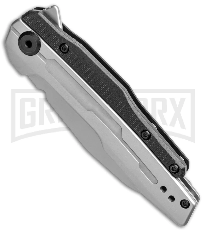 Kershaw Lithium Steel/Black Spring Assisted Knife - Bead Blast Plain 2 Kershaw Lithium Steel/Black Spring Assisted Knife - Bead Blast Plain - Image 2