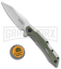 Kershaw Salvage Steel/Green GFN Spring Assisted Knife - Stonewash Plain 7 Kershaw Salvage Steel/Green GFN Spring Assisted Knife - Stonewash Plain -Knife Sale Shop Kershaw Salvage Reverse Tanto SA Steel Green GFN SW BHQ 139779 jr bottlecap large