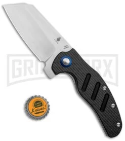 Kizer Vanguard Sheepdog XL Liner Lock Knife Carbon Fiber - Satin Plain -Knife Sale Shop Kizer Vanguard Sheepdog XL C01C LL CF Satin V5488C3 BHQ 114106 jr bottlecap 2 large