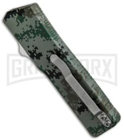 Lightning Digi Camo D/A OTF Automatic Knife - Tanto Satin Serr -Knife Sale Shop Lightning Digi Camo DA OTF Auto Tanto Satin Serr GX 33335 jr side large