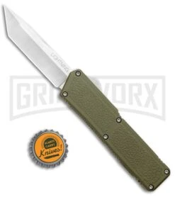 Lightning OD Green D/A OTF Automatic Knife - Tanto Satin -Knife Sale Shop Lightning OD DA OTF Auto Tanto Satin GX 33424 jr bottlecap large