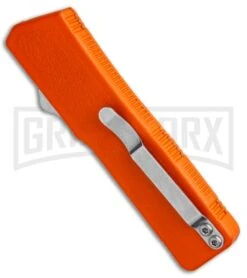 Lightning Orange D/A OTF Automatic Knife - Two-Tone Plain 6 Lightning Orange D/A OTF Automatic Knife - Two-Tone Plain -Knife Sale Shop Lightning Orange DA OTF Auto TT Plain GX 30816 jr side large