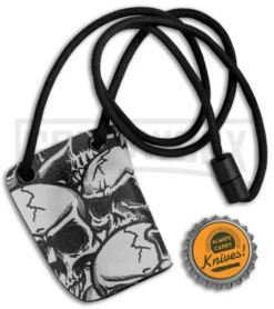 Linos Kydex Skull Sheath W/ Black Neck Cord For Boker Kalashnikov KALS -Knife Sale Shop Linos Kydex Sheath Skull for Boker Kalashnikov Black Neck Cord KALS BHQ 80739 jr bottlecap large