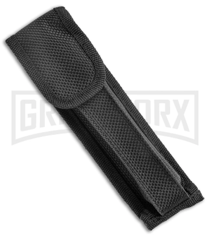 Mago 11" Black Ebony Italian Stiletto OTF Automatic Knife Dagger - Satin Plain 4 Mago 11" Black Ebony Italian Stiletto OTF Automatic Knife Dagger - Satin Plain - Image 4