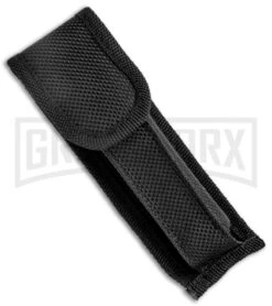 Mago 9" Black Cottonmouth Italian Stiletto OTF Automatic Knife - Satin Dagger -Knife Sale Shop Mago 9in Black Smoke Abyss Italian Dagger OTF Auto Black Satin GX 37083 jr sheath large