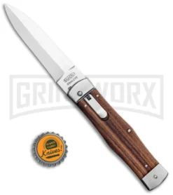 Mikov 241 Predator Double Bolster Dark Wood Automatic Leverlock Knife -Knife Sale Shop Mikov 241 Predator Double Bolster LL Auto Wood Polish BHQ 74898 jr bottlecap large