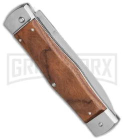 Mikov 241 Predator Double Bolster Wood Automatic Leverlock -Knife Sale Shop Mikov 241 Predator Double Bolster Leverlock Automatic Knife Wood 3.75 Polish BHQ 114695 LS Side large