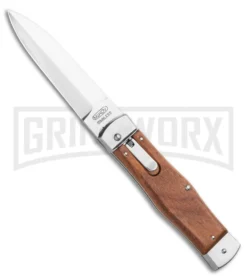 Mikov 241 Predator Double Bolster Wood Automatic Leverlock