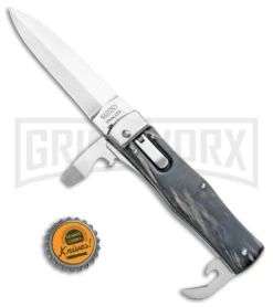 Mikov 241 Predator Buffalo Horn Multi-Tool Automatic Knife - Polish Plain -Knife Sale Shop Mikov 241 Predator Multi Tool Auto Buffalo Horn Polish BHQ 109094 jr bottlecap large