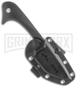 Outdoor Edge Le Duck Black TPR Fixed Blade Knife - Black Stonewash Plain -Knife Sale Shop Outdoor Edge Le Duck Black TPR Black SW BHQ 75800 jr sheath large