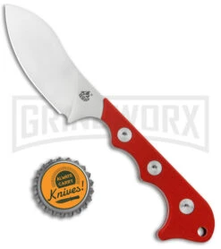 QSP Neckmuk Red G-10 Fixed Blade Neck Knife - Satin Plain -Knife Sale Shop QSP Neckmuk Fixed Blade Neck Knife Red G 10 Satin BHQ 135208 jr bottlecap large