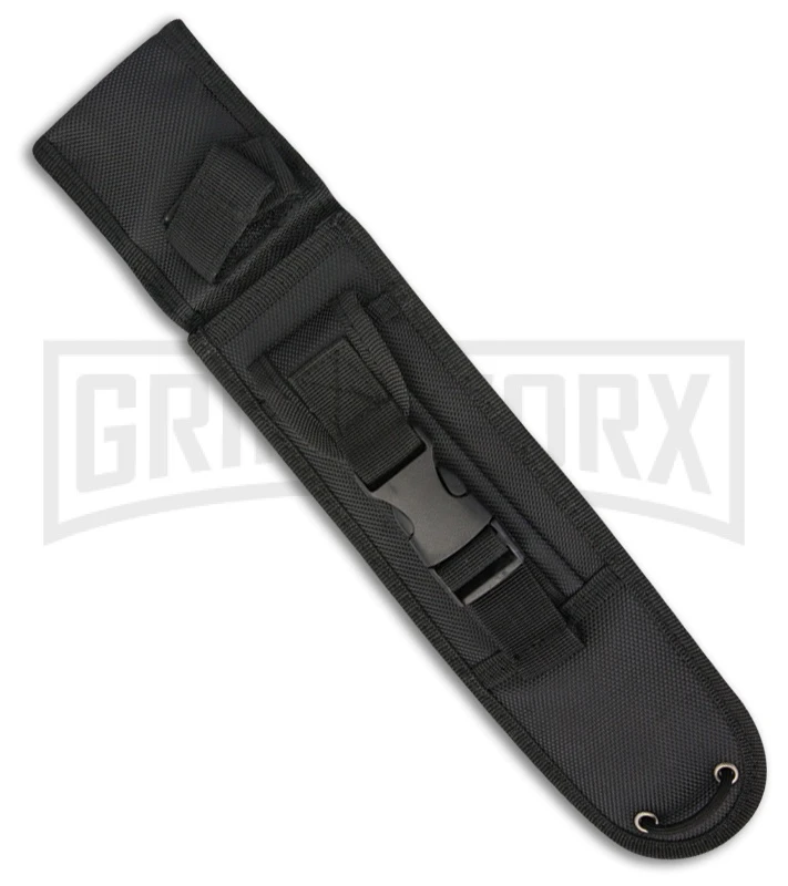 Renegade Tactical Steel G4 Survivor Black Rubber Fixed Blade Knife - Black Plain 2 Renegade Tactical Steel G4 Survivor Black Rubber Fixed Blade Knife - Black Plain - Image 2