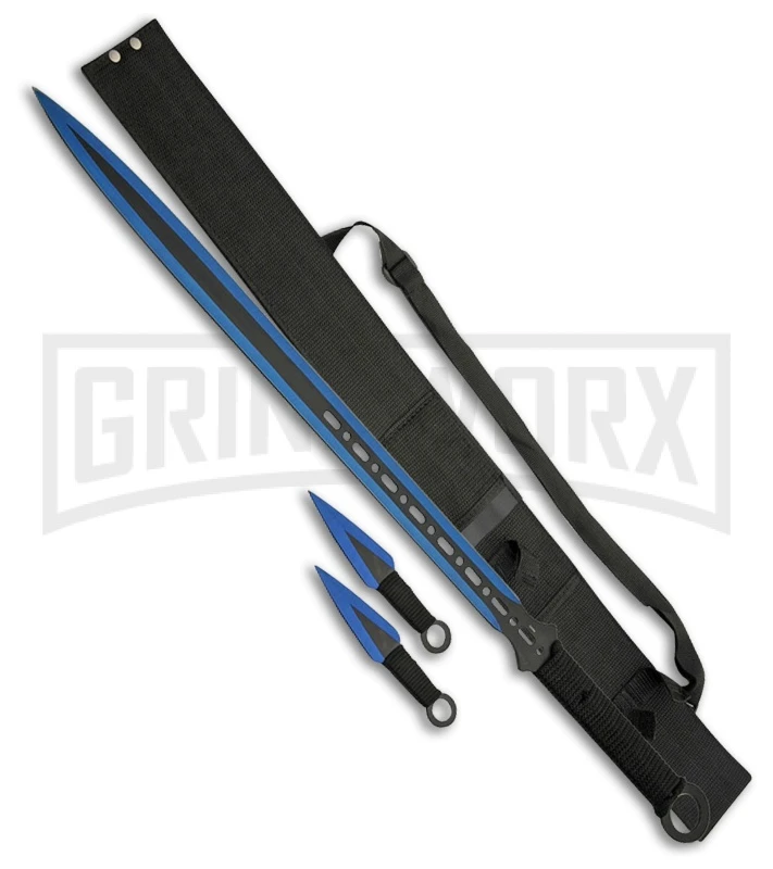 Rite Edge 28" Dark Ninja Sword Set - Blue 1 Rite Edge 28" Dark Ninja Sword Set - Blue
