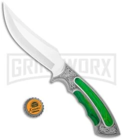 Rite Edge Gentleman Hunter Bowie Green Fixed Blade Knife - Satin Plain 7 Rite Edge Gentleman Hunter Bowie Green Fixed Blade Knife - Satin Plain -Knife Sale Shop Rite Edge Gentleman Hunter Bowie Green Fixed Blade Satin GX 25976 jr bottlecap large