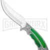Rite Edge Gentleman Hunter Bowie Green Fixed Blade Knife - Satin Plain