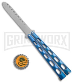 Ronin Gear Blue Balisong Trainer Butterfly Knife - Satin Plain 7 Ronin Gear Blue Balisong Trainer Butterfly Knife - Satin Plain -Knife Sale Shop Ronin Gear Blue Balisong Butterfly Trainer Satin BHQ 177221 jr bottlecap large
