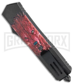 Switchblade Systems Red Wolf Automatic OTF Knife - Dagger Two Tone Plain -Knife Sale Shop Rumble Black DA OTF Auto Dagger Red Wolf Graphic TT GX 38179 jr side large