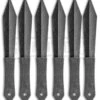 Schrade Black Stonewash Throwing Knife Set With Nylon Sheath - Set Of 6