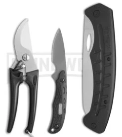 Schrade Old Timer Hunt Prep Kit Fixed Blade W/ Folding Saw & Pruner