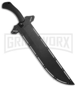 Schrade SCHMBS Priscilla Makhaira Black Bush Sword - Black Plain -Knife Sale Shop Schrade Priscilla Makhaira Bush Sword Blk Blk SCHMBSCP BHQ 67509 jr sheath large