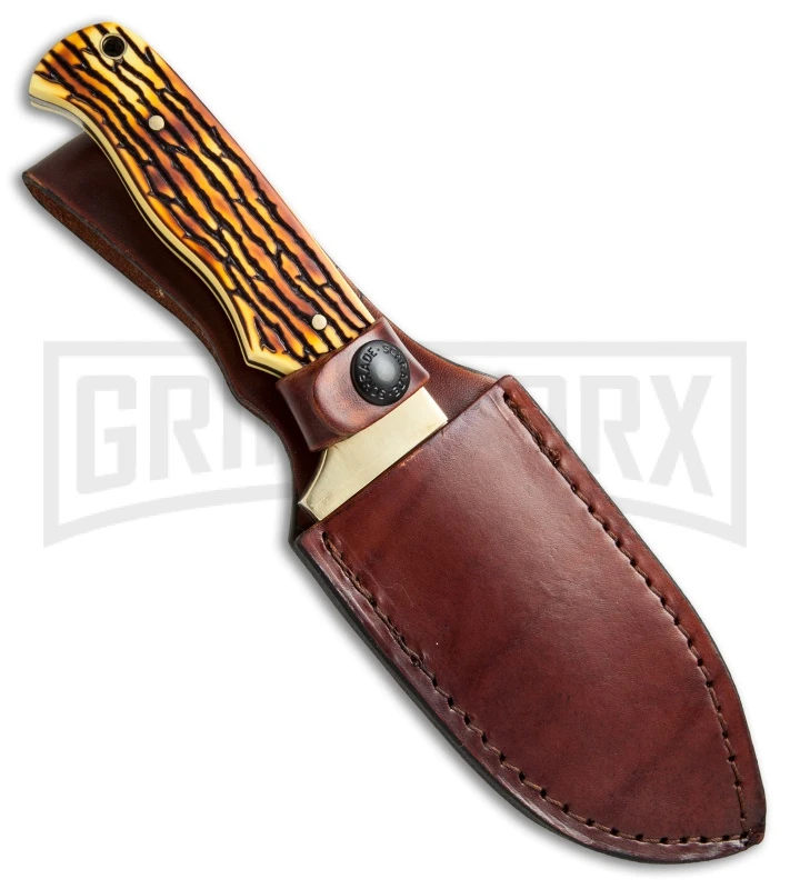 Uncle Henry Guthook Delrin Stag Fixed Blade - Satin Plain 3 Uncle Henry Guthook Delrin Stag Fixed Blade - Satin Plain - Image 3