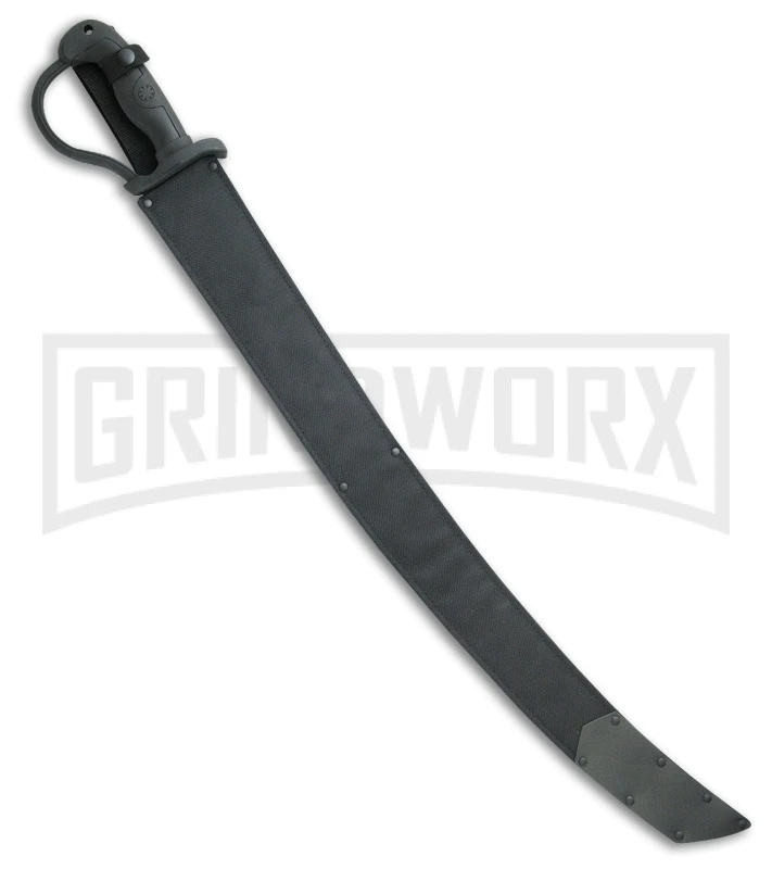 United Cutlery Combat Commander Saber Black ABS Sword - Black Plain 2 United Cutlery Combat Commander Saber Black ABS Sword - Black Plain - Image 2