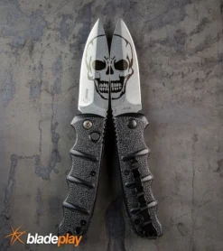Boker Kalashnikov Skull Black Automatic Knife - D2 Dagger Stonewash Plain -Knife Sale Shop Untitled 1Boker Skull Kalashnikov Dagger Automatic Knife BHQ75532 kp steel web large