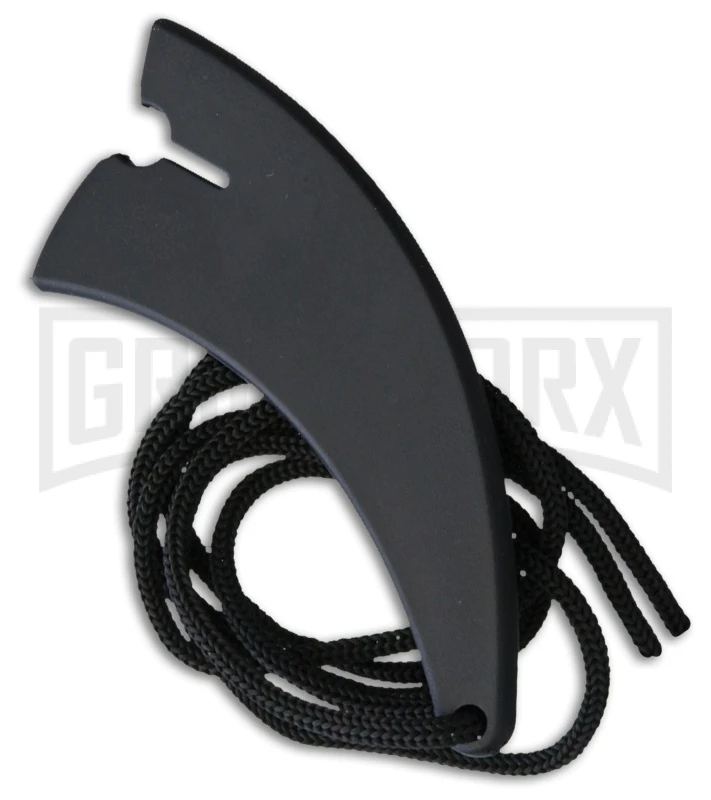 WarTech Spider Web Black Nylon Karambit Neck Knife - Blue Plain 2 WarTech Spider Web Black Nylon Karambit Neck Knife - Blue Plain - Image 2