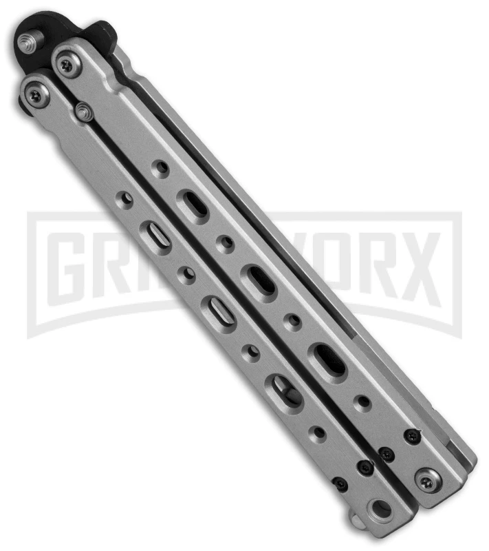 Bear OPS Bear Song V Gray Balisong Butterfly Knife - Black Plain 2 Bear OPS Bear Song V Gray Balisong Butterfly Knife - Black Plain - Image 2