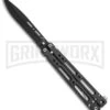 Bear OPS Bear Song IV Carbon Fiber Balisong Butterfly Knife - Black Plain