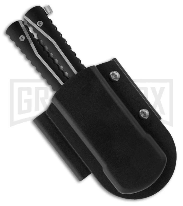 Tacit Pocket Butterfly Flipper Knife W/ ABS Holder (4" Bead Blast Plain) 3 Tacit Pocket Butterfly Flipper Knife W/ ABS Holder (4" Bead Blast Plain) - Image 3