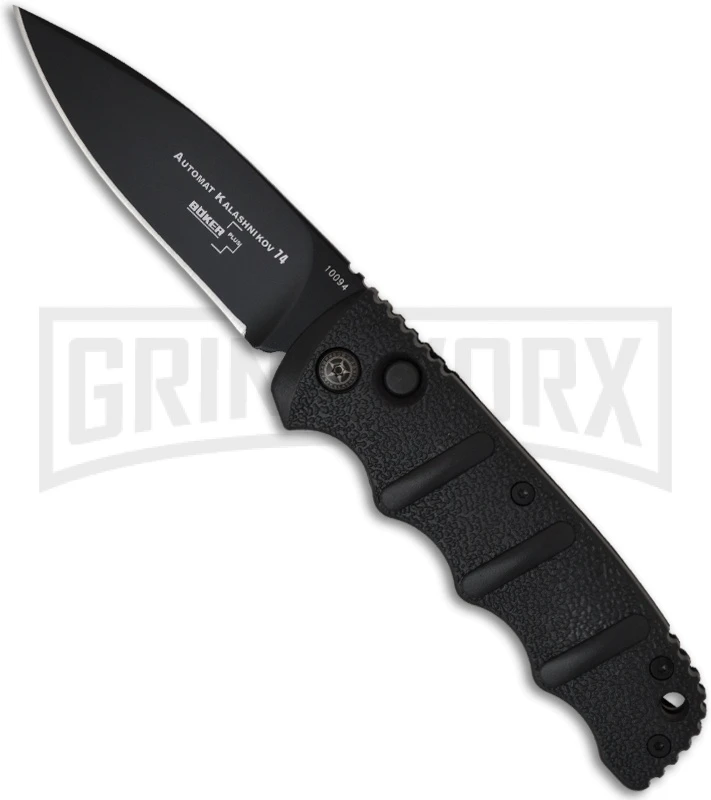 Boker Kalashnikov Black Automatic Knife - Black Plain 1 Boker Kalashnikov Black Automatic Knife - Black Plain