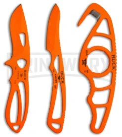 Buck Knives PakLite FieldMaster Knife Set With Realtree Camo Sheath - Orange