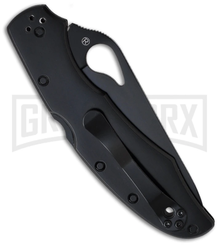 Byrd Cara Cara 2 Black Stainless Steel Folding Knife - Black Serr 2 Byrd Cara Cara 2 Black Stainless Steel Folding Knife - Black Serr - Image 2