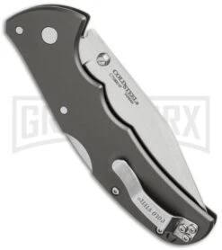 Cold Steel Code-4 Clip Point Folding Knife - Satin Full Serr -Knife Sale Shop cold steel code 4 58tpccs side cm large