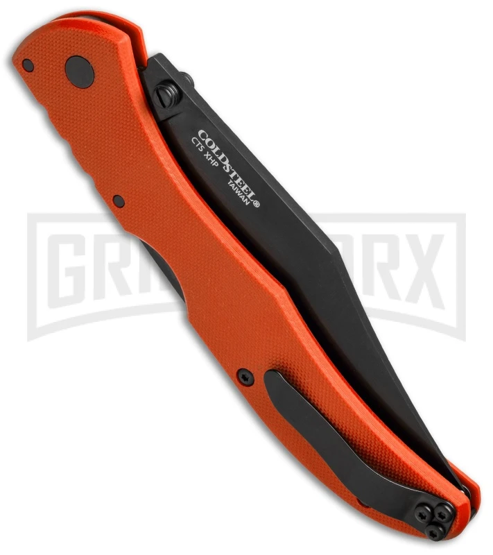 Cold Steel Broken Skull I Orange G-10 Folding Knife - Black Plain 2 Cold Steel Broken Skull I Orange G-10 Folding Knife - Black Plain - Image 2