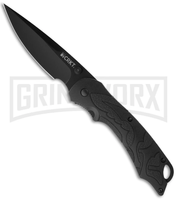 CRKT Moxie Black Spring Assisted Knife - Black Plain 1 CRKT Moxie Black Spring Assisted Knife - Black Plain