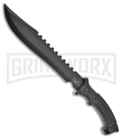 Frost Cutlery Tac Xtreme Fang Black Fixed Blade Machete - Black Plain
